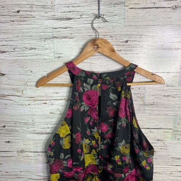 Torrid Floral Tank Top - Black, Pink, Yellow - Picture 7 of 8